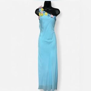 Citta Collection Romantic Pastel Blue Formal Gown